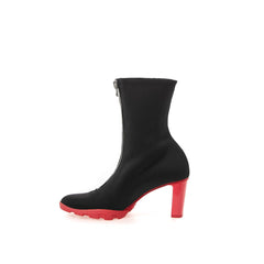 Alexander McQueen Schwarze Neopren-Stiefeletten