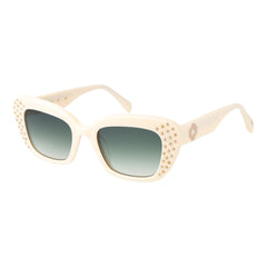 Maje Sonnenbrille aus beigefarbenem Acetat