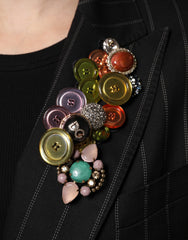 Dolce & Gabbana Mehrfarbige Patchwork-Verzierte Manteljacke