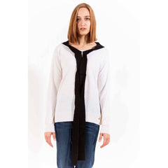 Love Moschino Weißer Damenpullover aus Wolle