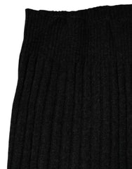 Dolce & Gabbana Schwarzer Kaschmir Gestrickter Halswärmer Foulard Schal