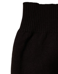 Dolce & Gabbana Brown Cashmere Knitted Neck Warmer Foulard Scarf