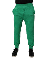 Dsquared² Grüne Baumwoll-Freizeithose für Herren mit elastischem Bund