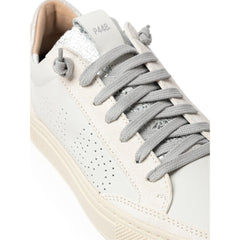 P448 White Leather T-Shirt