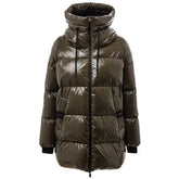 Herno Grüner Polyamid-Parka