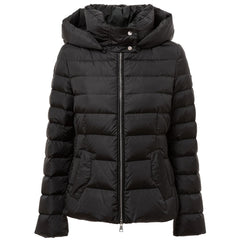 Schwarze Polyamid-Shell-Jacke hinzufügen