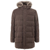 Herno Braune Bomberjacke aus Baumwolle