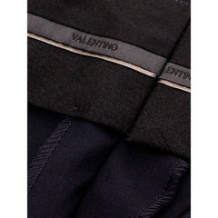Valentino Garavani Black Wool Dress Pants
