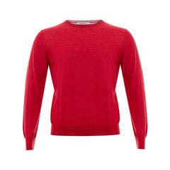 Gran Sasso rotes Woll-Sweatshirt