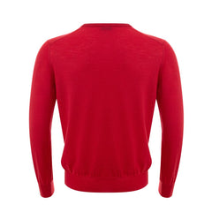 Gran Sasso rotes Woll-Sweatshirt