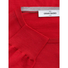 Gran Sasso rotes Woll-Sweatshirt