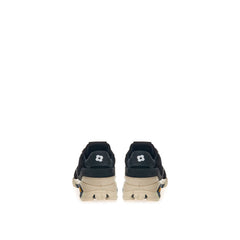 Lardini Schwarze Wildleder-Athletik-Sneakers