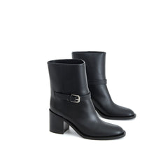 Burberry Stiefeletten aus schwarzem Leder