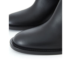 Burberry Stiefeletten aus schwarzem Leder