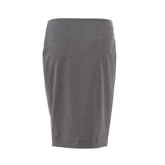 Lardini Midirock aus grauer Wolle