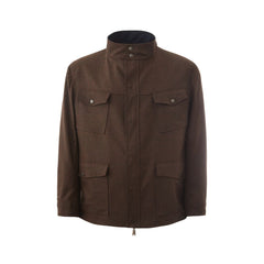 Lardini blauer Wollmantel