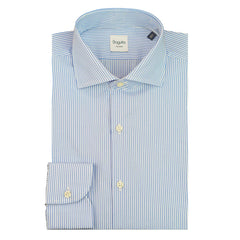 Bagutta Light Blue Cotton Men Shirt