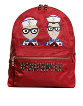 Dolce & Gabbana Roter #DGFAMILY VULCANO Rucksack mit Verzierungen