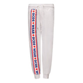 GCDS witte katoenen joggingbroek