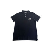 Trussardi Beachwear Black Cotton Men Polo Shirt