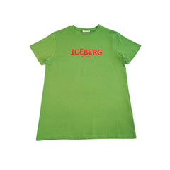 Iceberg Grünes Baumwoll Herren T-Shirt