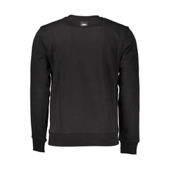 Cavalli Class Black Cotton Men Sweatshirt