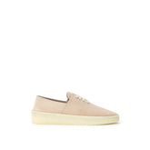 Fear Of God Beige Leder-Sneaker mit niedrigem Schnitt