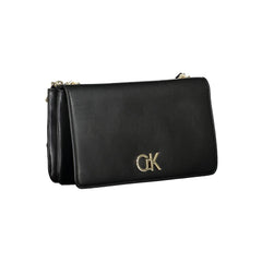 Calvin Klein Schwarze Polyester Damen-Umhängetasche
