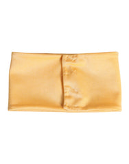 Dolce & Gabbana Gelber Nylon-Stretch Damen Halswärmer Schal