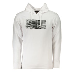 Cavalli Class Herrenpullover aus weißer Baumwolle