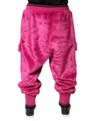 Dolce & Gabbana Rosa Acryl Cargo Jogging Sweatpants Hose