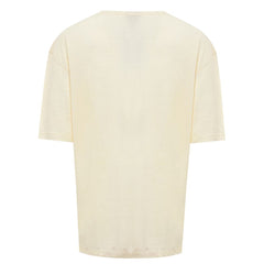 Corneliani Gelbes Leinen-T-Shirt