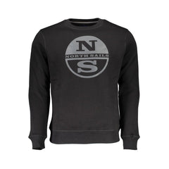 North Sails Schwarzes Baumwoll-Herren-Sweatshirt