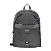Tommy Hilfiger Black Polyester Men Backpack