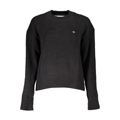 Calvin Klein Schwarzer Damenpullover aus Baumwolle
