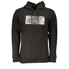 Cavalli Class Black Cotton Men's Hooded Sweatshirt