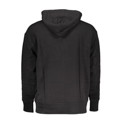 Tommy Hilfiger Black Cotton Men Sweater Hoodie
