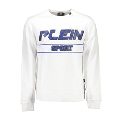 Plein Sport Weißes Baumwoll-Sweatshirt für Herren
