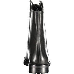 Ralph Lauren Damen Stiefelette aus schwarzem Leder