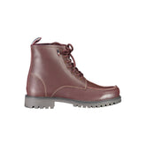 U.S. POLO ASSN. Rote Leder-Herrenstiefelette