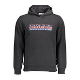 Napapijri Black Cotton Men Hoodie