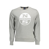 North Sails Gray Cotton Men Sweater