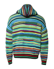 Dolce & Gabbana Mehrfarbiger Kapuzenpullover aus Baumwolle