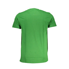 Cavalli Class Grünes Baumwoll-T-Shirt für Herren