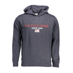 U.S. POLO ASSN. Blauer Baumwoll-Herren-Hoodie