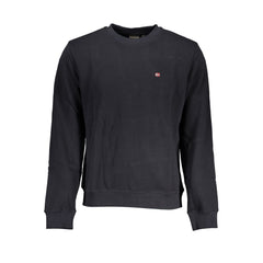 Napapijri Schwarzes Herren-Sweatshirt aus Baumwolle