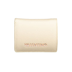Mario Valentino Beige Damen-Portemonnaie aus Polyurethan