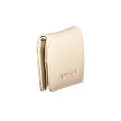 Mario Valentino Beige Damen-Portemonnaie aus Polyurethan