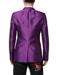 Dolce & Gabbana Lila Zweireiher Herren Anzug Sakko Blazer
