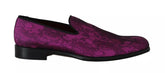 Dolce & Gabbana Lila Jacquard Loafers Elegante Schuhe